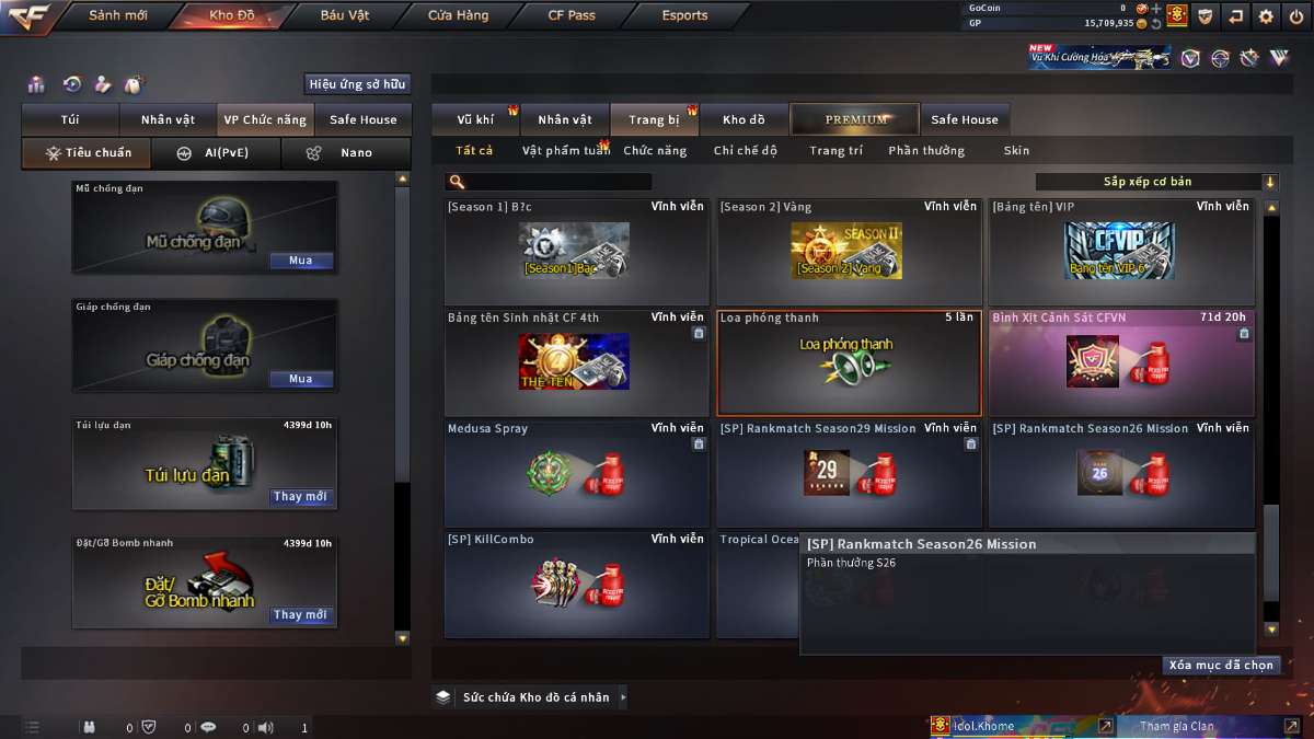 shop acc cf uy tin gia re